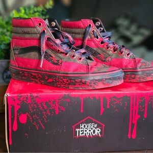Vans House of Terror Nightmare On Elm Street Freddy Krueger Sk8-Hi sneakers